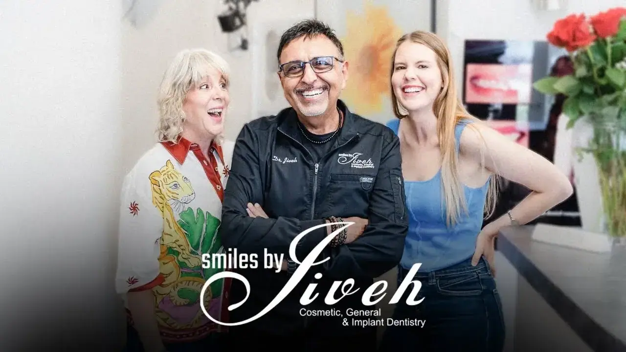 Dr. Farokh Jiveh and the Smiles By Jiveh team in the office