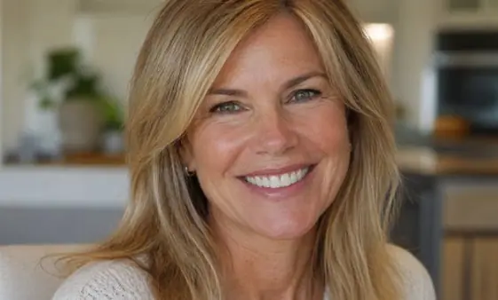 Smiling woman with a confident smile
